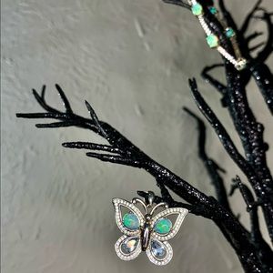 Opal and Aquamarine bracelet/pendant set